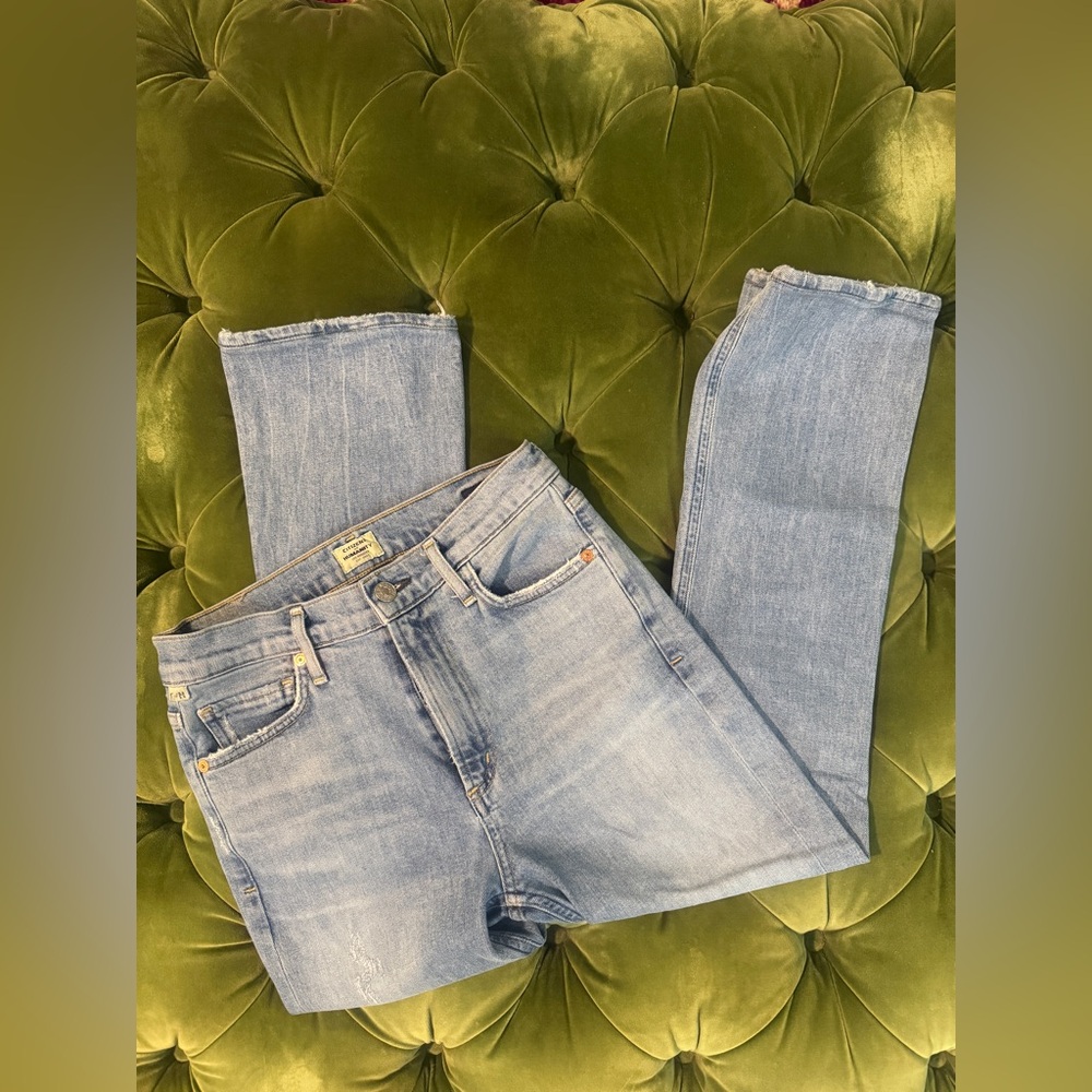 Citizens Of Humanity Light Blue Cropped Jeans